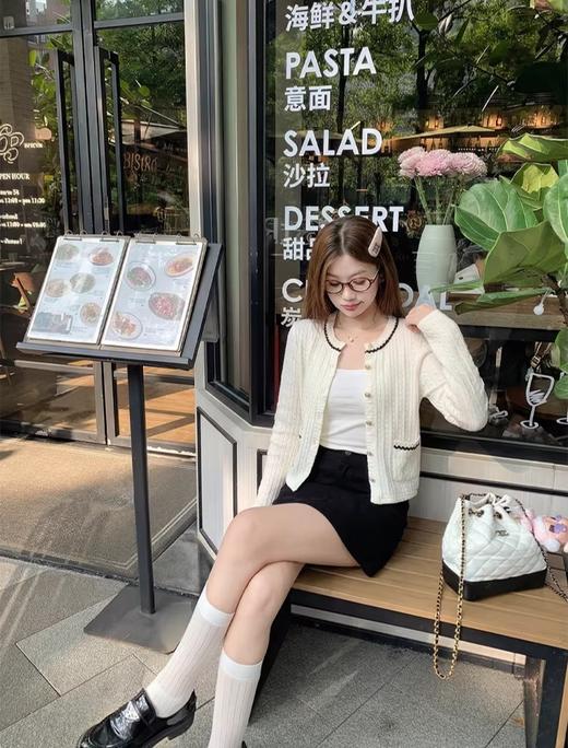 <曾小咸推荐>3.8现货秒杀 ！微信超特价！韩系小香风针织开衫 日常189.99 立减100 秒杀89.99！！ 商品图8