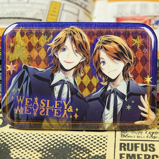 哈利波特人物组合系列韦斯莱双子马口铁徽章 商品图0