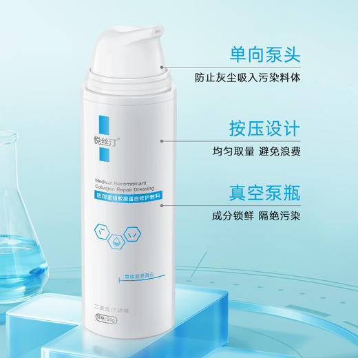 悦丝汀医用重组胶原蛋白修护敷料r乳50g术后创面保护乳液状非面膜（不参与店铺任何活动|包括满赠、新客抽奖、入会礼、回购礼、积分兑换等） 商品图3