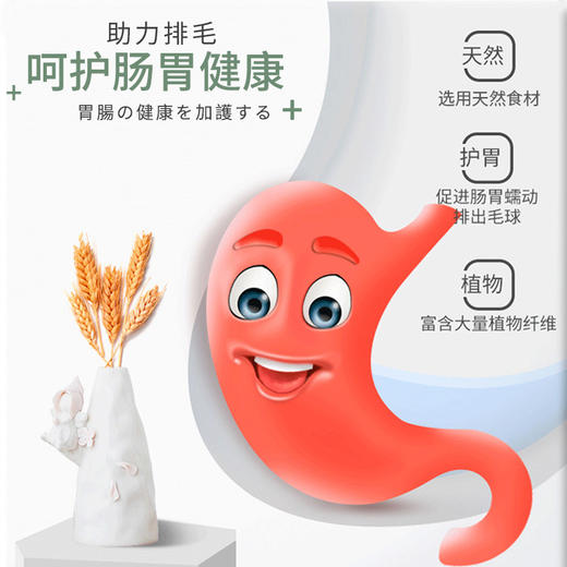 道力其宠物猫咪化毛膏120g去毛球幼猫呵护肠胃吐毛球 狗狗营养膏 商品图3