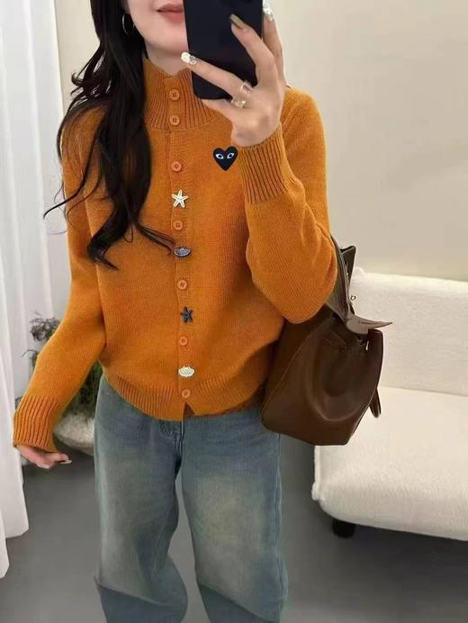 F030495简约版型半高领设计防风保暖慵懒随性日常风半高领针织开衫 商品图8