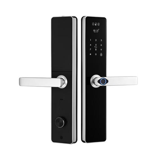 凯施曼防水指纹锁家用防盗门密码锁304不锈钢 户外智能锁 不锈钢基础款 基础功能版 商品图4