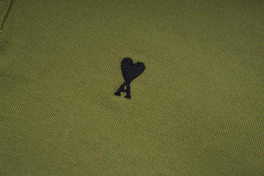 F030423黑色小爱心刺绣高品质珠光舒适百搭情侣翻领短袖polo衫 商品图9