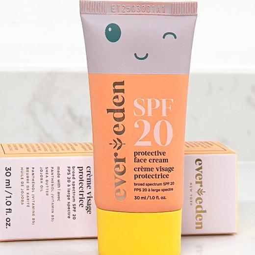 【一般贸易完税进口】Evereden安唯伊儿童纯物理清爽温和防晒霜 SPF20 30ml 商品图0