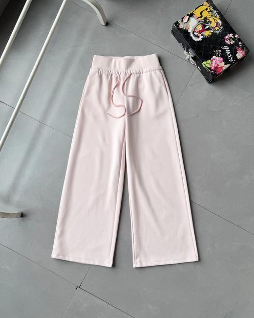 F030465新款休闲运动腰部抽绳设计瑜伽裤便捷百搭中腰阔腿卫裤 商品图2