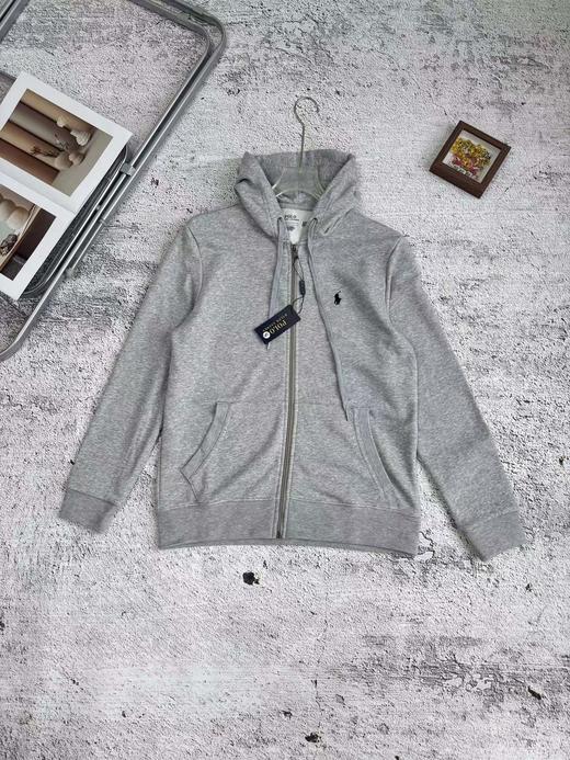 F030455小马刺绣简约宽松休闲百搭细腻柔软拉链开衫外套连帽卫衣帽衫 商品图2