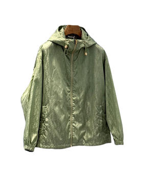 中性款提花连帽冲锋衣外套lv010