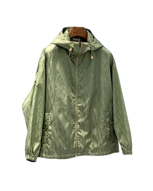 中性款提花连帽冲锋衣外套lv010 商品图0