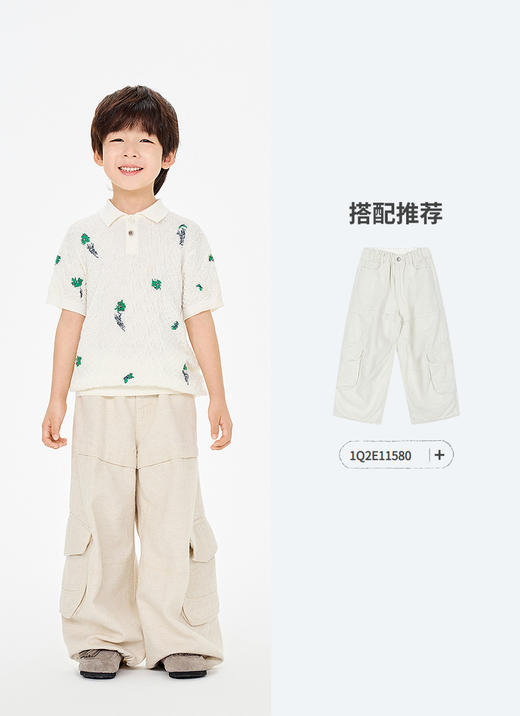 jnby   26年春款  短袖套头针织衫  1Q3311430 商品图4