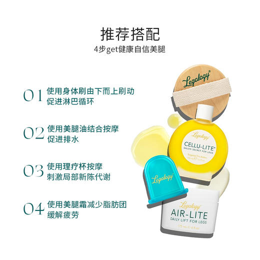 【美专保税】Legology 手持天然鬃毛美腿沐浴刷 商品图3