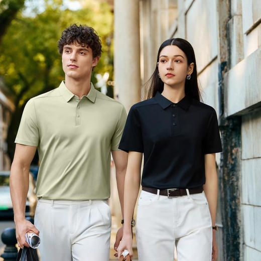 70支液氨丰巢布排湿透气短袖翻领上衣  XYD-5008 商品图4