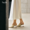 heelz设计师鞋履 | H 水晶跟拉菲草穆勒鞋 6公分 商品缩略图1