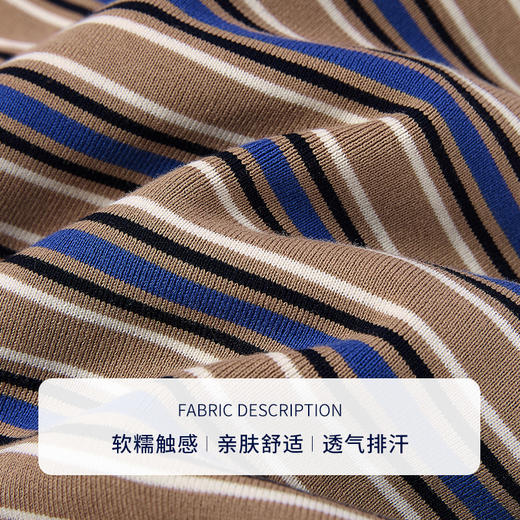 【商场同款】CNK6364 “ 复古条纹毛衫 ” 点亮搭配 职场好物短袖T恤 商品图2