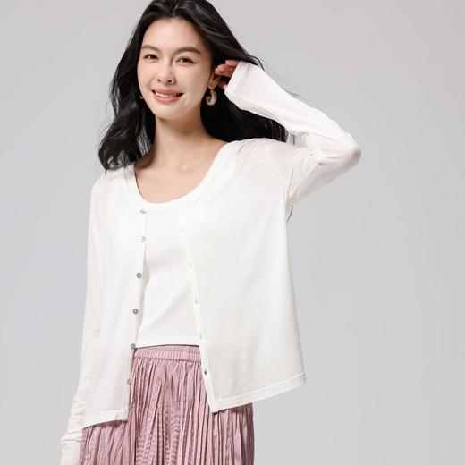 东方春韵🌿TOP打底【天丝腈纶·清风开衫】买一送一！进口天丝奢纺，轻裹半生雅致｜轻薄保暖，高弹抗变形久穿不松垮｜一衣顶四件，通勤踏青皆合宜！ 商品图4