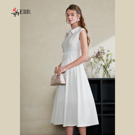 司歌气质翻领衬衫连衣裙收腰白月光裙A911262X