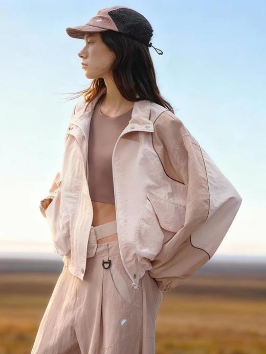 半圆/C65210008/拼接连帽抽绳外套 商品图1