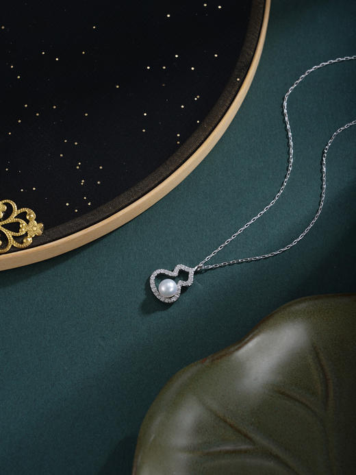 子佩集【福禄璀璨】银S925珍珠惜王妃套链项链【QJTL001】双色葫芦2602 商品图2