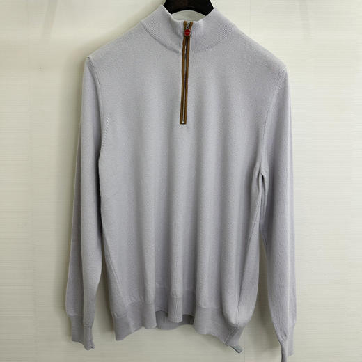 KITON 男士长袖针织衫 浅紫色 UMK0524K327003 商品图0