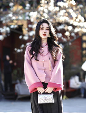 ACME KORYA 双面羊毛呢桑蚕丝新中式外套 | 国风有温度的雅致，同色系双面配色，时髦高级