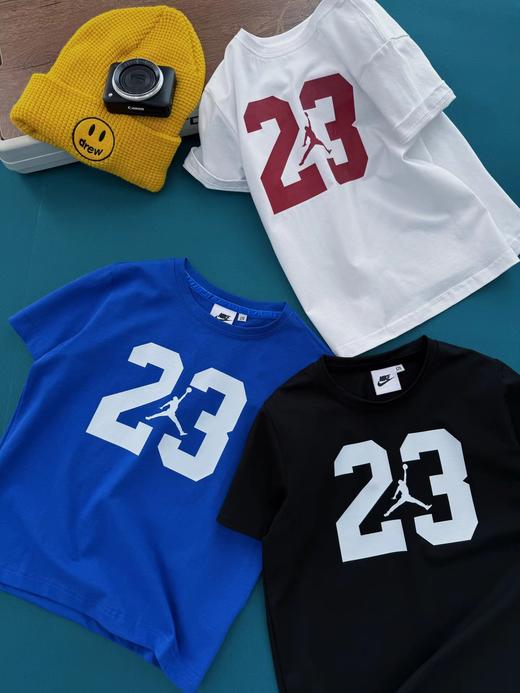 F030439透气不闷汗凉感棉感运动风飞人印花圆领短袖儿童T恤 商品图4