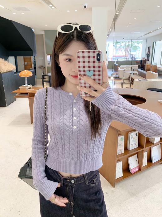 <曾小咸推荐>3.5现货秒杀 ！微信超特价！韩系麻花短款针织衫 日常199.99 立减120 秒杀79.99！！ 商品图13