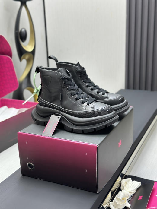 春季特惠💰450 新款厚底高帮 # SMILEREPUBLIC 厚底帆布鞋系列 商品图1