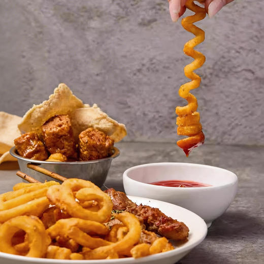 蓝威斯顿冷冻薯圈卷卷薯扭扭薯条西餐厅商用油炸小吃半成品J0010 商品图4