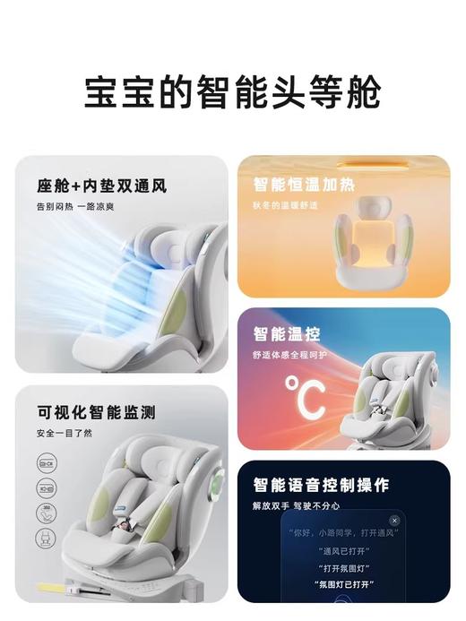 路途乐途跃Ultra儿童安全座椅0-7岁新生婴儿宝宝可躺车载智能通风 商品图4