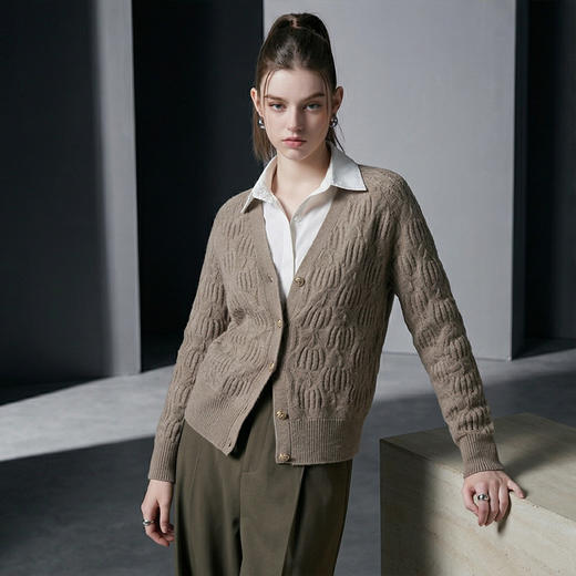 PALUOPO/PLV领女开衫E21870-B1/约重325g帕罗 商品图5