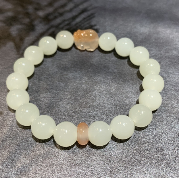 【御珠宫坊】和田玉手串