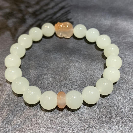 【御珠宫坊】和田玉手串 商品图0