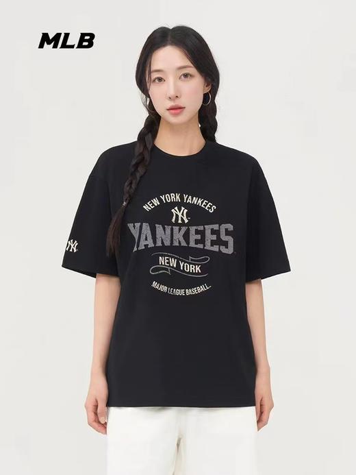 F030433字母印花款新品时尚复古圆领亲肤透气男女同款套头短袖T恤 商品图10