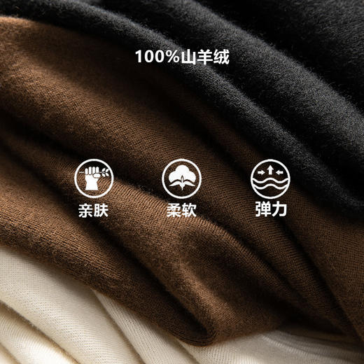 蚂蚁腰~100%超细精纺半高领加厚外套女双拉链开衫CYR260532 商品图1