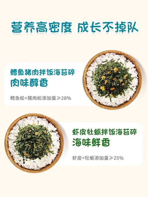 爷爷的农场 虾皮牡蛎鱼猪肉松拌饭海苔碎40g 宝宝婴幼儿辅食谱 商品图4