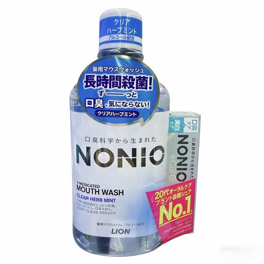 日本LION狮王NONIO漱口水600ML+牙膏30g套装（各款） 商品图3