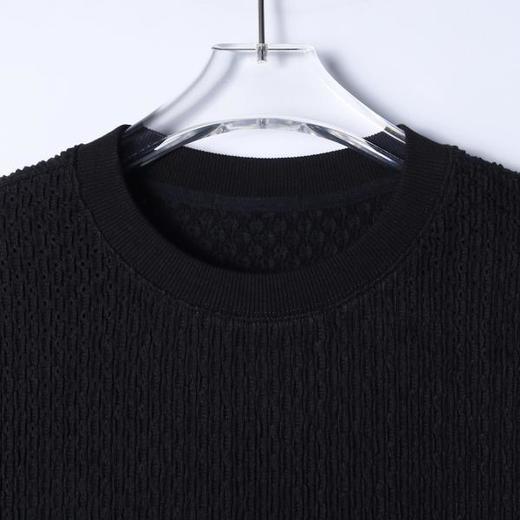 26T124SDSA男装2026新款日系复古肌理上衣重磅提花工艺宽松短袖休闲衫 商品图2