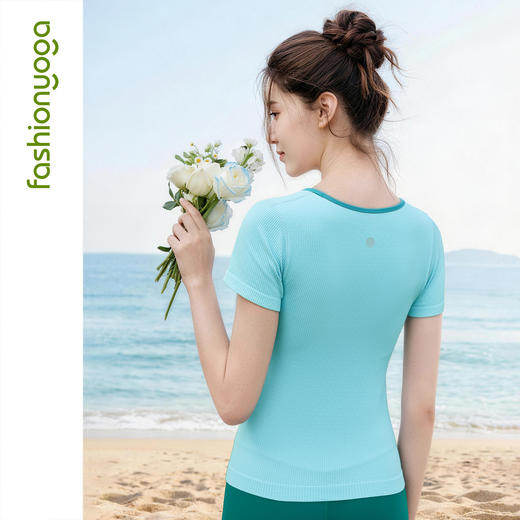 F14310贴合杯一体织短袖 商品图14