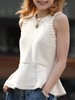 TYNVIE 针织荷叶边背心 - 白色 商品缩略图0