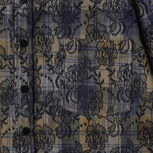 26CS40SDSA男士秋冬新款痞帅男装潮牌扎染植物花卉设计翻领长袖衬衫百搭 商品图3