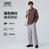 【含棉&含羊毛】圣得西男士格纹长袖衬衫2026新款春季通勤风上衣 商品缩略图3