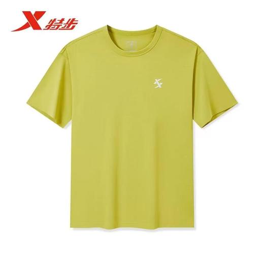 6楼特步运动男士短袖975229010519堇草绿 商品图0