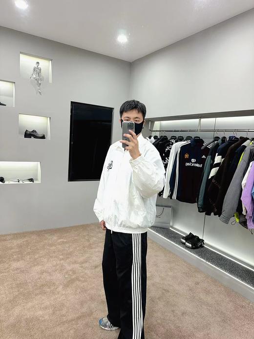 F0304126男女日常超宽松小高立领下摆松紧束腰设计网布冲锋衣外套 商品图8