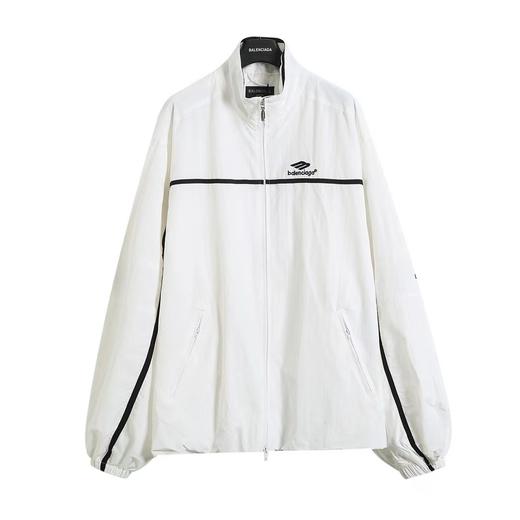 F0304125男女日常通勤白条拼接OS超宽松廓型设计冲锋衣夹克外套 商品图0