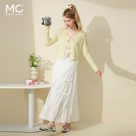 mc2针织开衫+国风辣妹吊带背心两件套女夏季新款时尚温柔气质