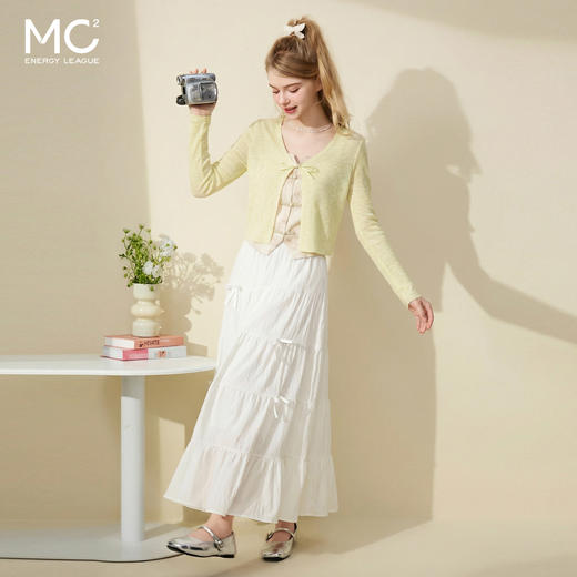 mc2针织开衫+国风辣妹吊带背心两件套女夏季新款时尚温柔气质 商品图0