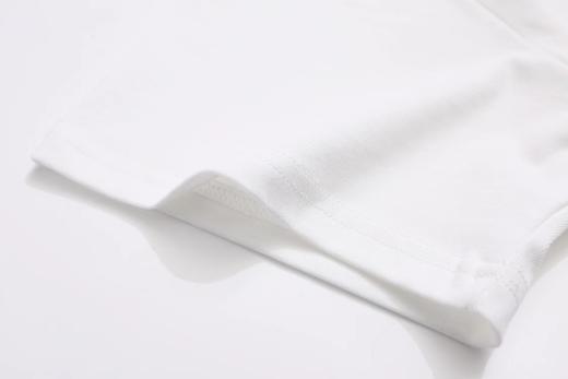 F030414新款双纱面料字母硅胶情侣休闲宽松遮肉圆领短袖T恤 商品图9