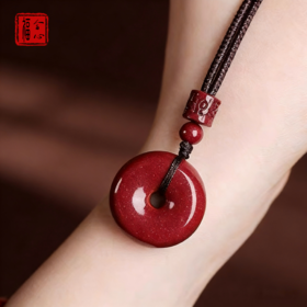 【梧千老师推荐】朱砂平安扣