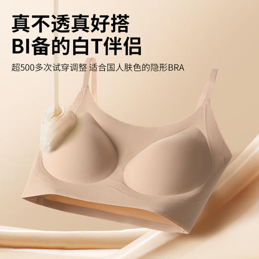 【超隐形超薄！宽/细可选 果冻条隐形粉底液内衣2.0】轻薄立体杯 塑形聚拢提拉无痕 宽肩带/细肩带可选 商品图2