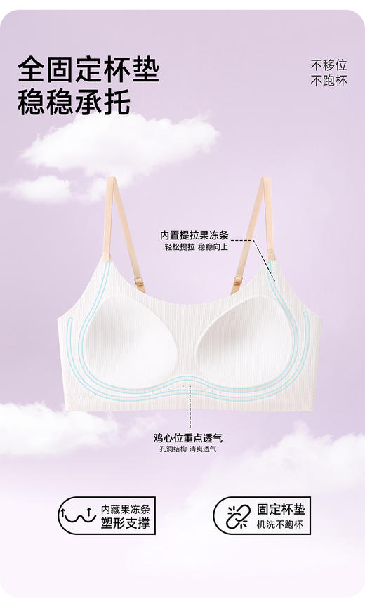 ❤️【草本初色少女10A抗菌细肩带内衣】2件💰79❗️专为发育期少女体态研发，提拉定型、改善含胸驼背 穿校服、🌟白 T 完全隐形不显胸，告别青春期小尴尬～ 商品图2