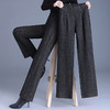 大码中年妈妈毛呢裤子2025新款秋冬加绒保暖直筒阔腿裤女外穿洋气 商品缩略图2